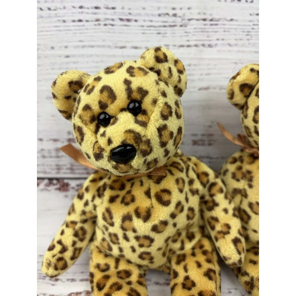 TY Beanie Baby - LEOPOLD the Bear (Rainforest Cafe Exclusive) (9 inch) Set Of 2